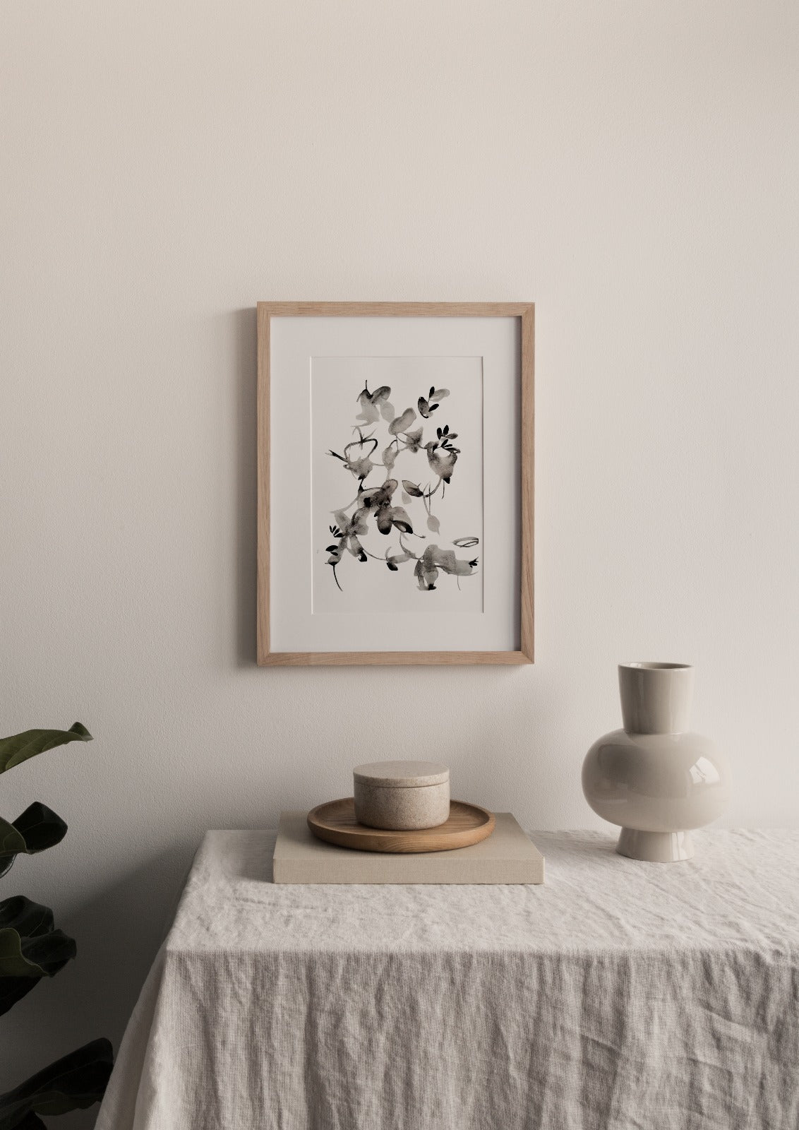 Original Black &amp; White Watercolor Work 