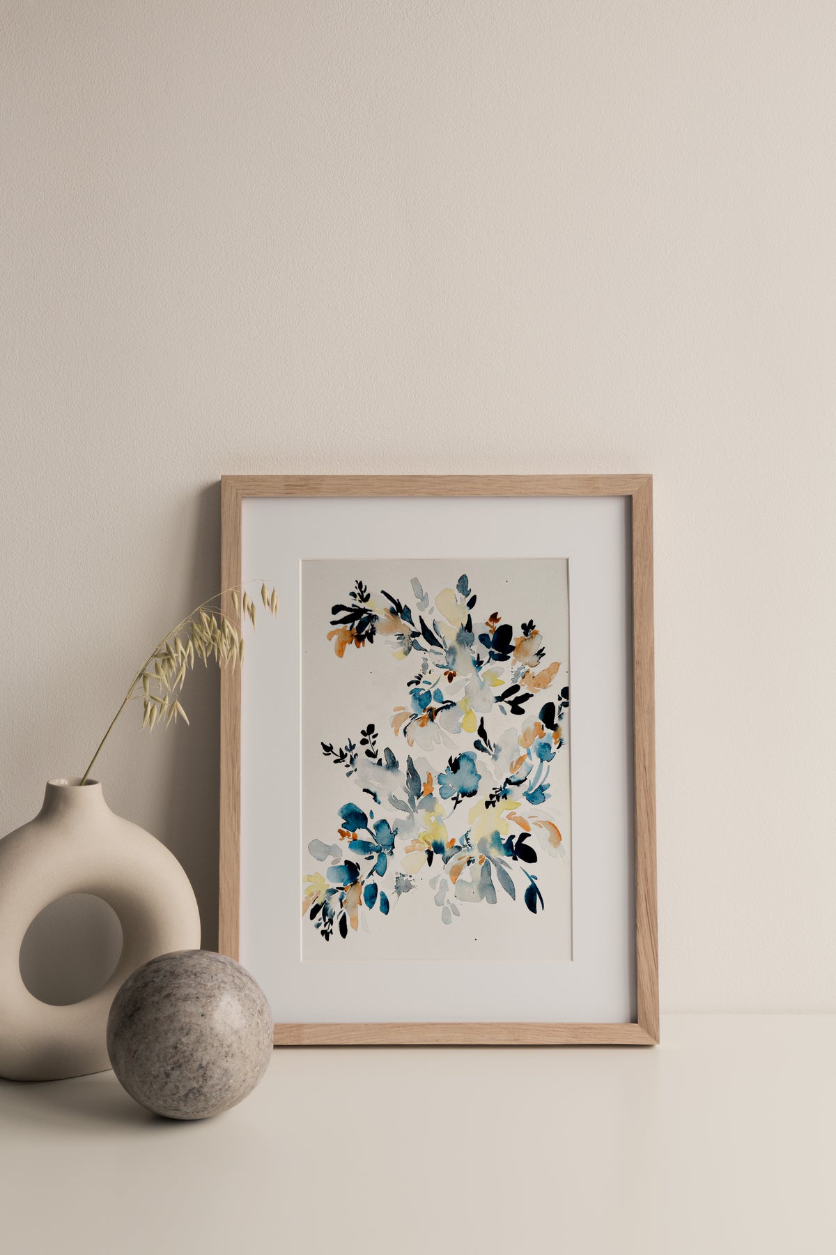 Original Watercolor Work Blooming