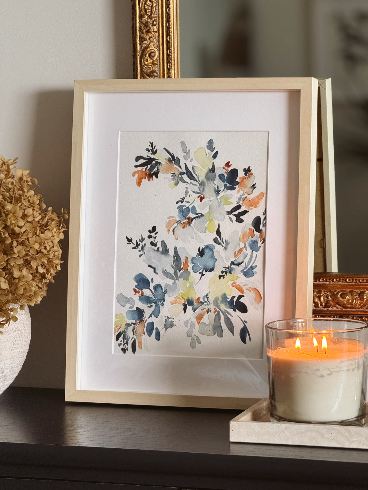 Original Watercolor Work Blooming